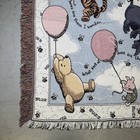 Vintage Disney Classic Pooh Tapestry Blanket Made In Usa 34 x42    Cotton Fringe