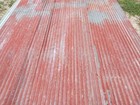  30 Sq ft   5 Pcs 3  X 2   Reclaimed Corrugated Barn Roofing Tin Red