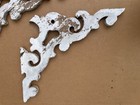 Lot Of  3  Antique Wood Corbels 20x20 Shabby Chic Chippy White Arch  Salvage