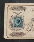 Travelstamps  1877 Merchants National Bank Cancelled Check W  Revenue Stamp