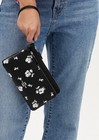 Nwt Coach  Cp408  Double  Corner Zip Wristlet  With  White Floral Print 