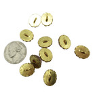 Small Art Glass Shank Buttons Vintage Antique Lot Of 10