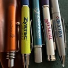 B29 Vintage Pharmaceutical Drug Rep Pens Lot Of 5 Metal