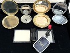 Vintage 5 Pc Antique Makeup Powder Mirror Vanity Compact Lot C4
