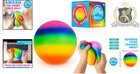 3 75 Inch Rainbow Stress Ball - Perfect Squishy Fidget Toy For Stress Relief