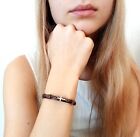 Braided Leather Bracelet With Cross  Men s Christian Jewelry  Cross Bracelet