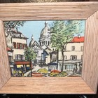 2 Vintage Framed Art Prints Montmartre By M  Breon Paris Signed And Framed