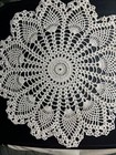 New Ecru Crochet Doily In Pineapple Pattern  Round 15 