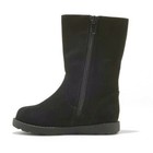 Cat   Jack Girls Toddler Black Faux Leather Reva Ruffle Winter Fashion Boots Nwt