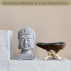 5-6  Large Natural Abalone Shell With Wooden Stand  Sage Holder  Spiritual Decor