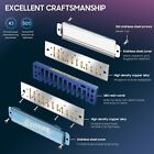 3-pack Diatonic Harmonica Set 10 Hole Blues Harp Professional Mouth Organ Gift