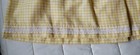 Vintage Bassinet Skirt Dust Ruffle Yellow Gingham Euc 