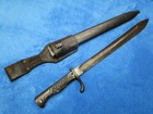 Original Ww1 German M1898 Butcher Sawback Early Bayonet   Scabbard With Frog