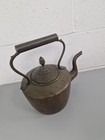 Large Antique Copper Ware Teapot C1900s  Vintage Pub   Farm House Ornament 