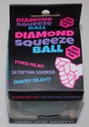 Diamond Squeeze Ball Stress Relief Sensory Toy Soft Squishy Fun Anxiety Pink New