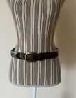 Vintage Equestrian Horse Belt Hand Stitched Needlepoint Size Small Rare