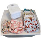 Nwt 6 Mama Koala Pocket Cloth Diapers One Size Baby Girl Cute Baby Animal Prints