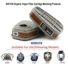 Organic Vapor Respirator Filter Set Cartridge 6001cn For 6300 6800 7502 Gas Mask