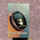Pocket Schedule Nhl Inaugural 1993 94- 2017 18 Anaheim Mighty Ducks Lot Of 4