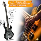46 In Full Size Electric Bass Guitar With Amp Beginner Kits   Tools For Student