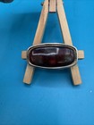 Vintage Porcelain Stone Look Metal Lipstick Holder Lipview With Mirror  Japan