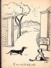 Vintage Dachshund Humor Print 1930s Zito Dachshund Illustration Art 6038u