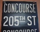 1930 s Antique Nyc New York City Subway Ind Front Destintion Roll Sign Concourse