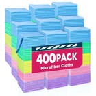 400 Pack Microfiber Cleaning Towels - Assorted Colors  Car Detailing Rags  11 5x