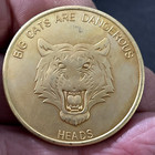 Sexy Brothel Girl Good Luck Adult Flip Heads Tails Token Pocket Coin    