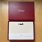 Cartier Panther Embossed Stationery Note Greeting Cards Envelope Set - 10 Cards