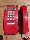Red Cortelco Corded Wall Phone Telephone Usa Made 255447-vba-20m