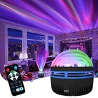 2pcs Led Rgb Northern Light Projection Lamp Room Living Bedside Night Light Gift