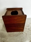 Vintage Solid Oak Wood Tissue Box Cover Rectangle 5 5    W And 6   h