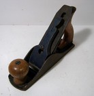 Vintage Made In Usa Blue With Wood Handle Wood Plane Hand Tools Woodworking