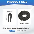 1 16  Rubber Edge Trim 6 6 Ft For Sheet Metal  Car Doors  Hatches  Table Corners