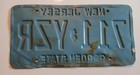 Vintage Nj New Jersey License Plate Garden  State Blue tan 711 Yzr