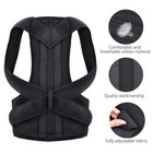 Adjustable Posture Corrector Back Support Shoulder Brace Belt Men Women Black