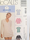 Shirt Top 10 12 14 Mccalls 9168 Sewing Pattern Mccall s Button Up Set Collared