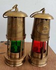 Brass Minor Oil Lamp Nautical Ship Lantern Boat Light Maritime Lot Of 2