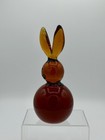 Blenko Glass Bunny Rabbit 711b Paperweight - Wheat  beautiful 