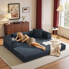 Boneless Couch Futon Sofa Bed Sectional Couches For Living Room Cloud Couch