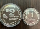 Israeli 2006 Fifa World Cup Germany Proof Sterling Silver Coins two Coins