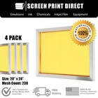 Ecotex   Aluminum Frame Screens For Screen Printing 20  X 24  - 230 Yellow Mesh