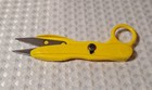 Vintage 1970s Thread Cutter Sewing Thread Nippers Scissors Yellow Plastic Japan
