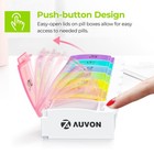 Auvon Weekly Pill Organizer Arthritis Friendly  Bpa Free Travel 7 Day Pill Bo   