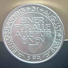 1939 Switzerland 5 Franc Silver Shooting Thaler Lucern Festival