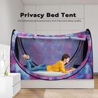Pop-up Bed Tent Twin Size Canopy Tent Privacy Space With 4 Doors   Mosquito Mesh