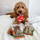 All-natural Venison Chew Bones For Large Dogs - Long Lasting Dog Treats 2 Count