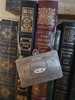 Vintage Silver Tone And Guilloche Flapper Dance Compact Purse