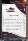 2014 Immaculate Lebron James Game Used Jersey Team Logos 6 11 Card